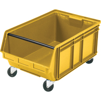 Mobile Giant Stacking Bin, 11-7/8" H x 18-3/8" W x 29" D, 150 lbs. Capacity, Yellow Helyx Safety & Industrial Supplies