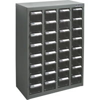KPC-500 Parts Cabinet, Galvanized Steel, 32 Drawers, 18-1/10" x 8-7/10" x 25-3/5", Grey Helyx Safety & Industrial Supplies