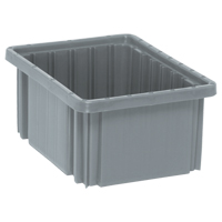 Contenants Divider Box, Plastique, 10,9" la x 8,3" p x 5" h, Gris Helyx Safety & Industrial Supplies