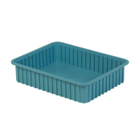 Contenants Divider Box, Poly&eacute;thyl&egrave;ne, 22,4" la x 17,4" p x 5" h, Bleu p&acirc;le Helyx Safety & Industrial Supplies