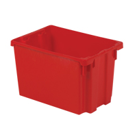 Contenants Stack-N-Nest Polylewton, 12,1" x 19,4" x 12,9", Rouge Helyx Safety & Industrial Supplies