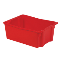 Contenants Stack-N-Nest Polylewton, 10,5" x 26,1" x 18,7", Rouge Helyx Safety & Industrial Supplies
