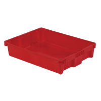 Contenants Stack-N-Nest Polylewton, 6,1" x 29,6" x 22,4", Rouge Helyx Safety & Industrial Supplies