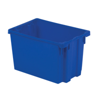Contenants Stack-N-Nest Polylewton, 12,1" x 19,4" x 12,9", Bleu Helyx Safety & Industrial Supplies