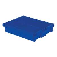 Contenants Stack-N-Nest Polylewton, 6,1" x 29,6" x 22,4", Bleu Helyx Safety & Industrial Supplies