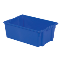 Contenants Stack-N-Nest Polylewton, 10,5" x 28,4" x 18,7", Bleu Helyx Safety & Industrial Supplies