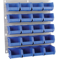 Hanging Panel, 20 Bins, 18" W x 1" D x 19" H Helyx Safety & Industrial Supplies