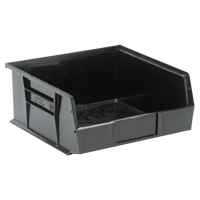 Bacs ultra empilable & suspendable, 11" la, 5" h x 10-7/8" p, Noir Helyx Safety & Industrial Supplies