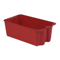 Contenants Stack-N-Nest de Plexton, 16,9" la x 30,6" p x 11,1" h, Rouge Helyx Safety & Industrial Supplies
