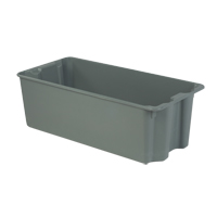 Contenants Stack-N-Nest de Plexton, 20,1" la x 42,5" p x 14,1" h, Gris Helyx Safety & Industrial Supplies
