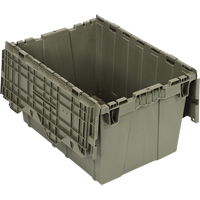 Conteneur &agrave; couvercle attach&eacute;, 12,75" x 19,25" x 15,25", Vert Helyx Safety & Industrial Supplies
