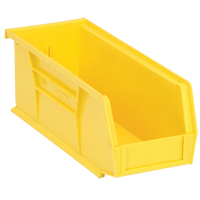 Ultra Stack & Hang Bin, 4-1/8" W x 4" H x 10-7/8" D, Yellow Helyx Safety & Industrial Supplies