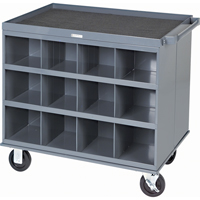Postes/chariots de travail robustes &agrave; 2 c&ocirc;t&eacute;s, 1000 lb Capacit&eacute;, 34" x la, 32" x ha, 24" p, Enti&egrave;rement soud&eacute; Helyx Safety & Industrial Supplies