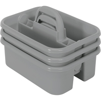 BOITE RANGEMENT,OUTILS,18 1/4X13 3/4X8 3/4,GRIS, 8-3/4" x 13-3/8" x 13-3/8", Gris Helyx Safety & Industrial Supplies