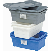 Bacs empilables en crois&eacute;, 16" la x  p x 8,5" h, Blanc Helyx Safety & Industrial Supplies