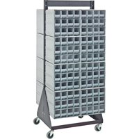 Ensemble mobile de support sur pied pour casiers de rangement &agrave; emboîtement Helyx Safety & Industrial Supplies