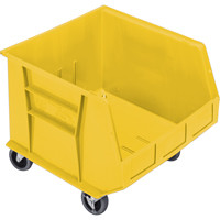 Bac mobile, 14" ha x 16-1/2" la x 18" p, Capacit&eacute; de 75 lb, Jaune Helyx Safety & Industrial Supplies