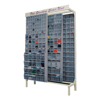Syst&egrave;me de stockage &agrave; glissi&egrave;re &agrave; bacs basculants autonome, 48" la x 18" p x 77" h, 112 tiroirs Helyx Safety & Industrial Supplies