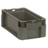 Contenant pliable et empilable, 7" la x 12" p x 5" h, Gris Helyx Safety & Industrial Supplies