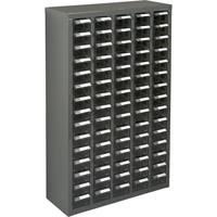 Casiers pour pi&egrave;ces KPC-600, Acier galvanis&eacute;, 75 tiroirs, 23-1/10" x 8-7/10" x 36-9/10", Gris Helyx Safety & Industrial Supplies