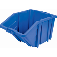 Jumbo Plastic Bin, 15-1/2" W x 13" H x 25" D, Blue, 200 lbs. Capacity Helyx Safety & Industrial Supplies