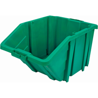 Jumbo Plastic Bin, 15-1/2" W x 13" H x 25" D, Green, 200 lbs. Capacity Helyx Safety & Industrial Supplies