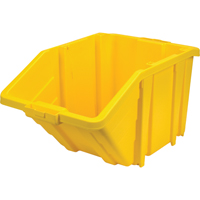 Jumbo Plastic Bin, 15-1/2" W x 13" H x 25" D, Yellow, 200 lbs. Capacity Helyx Safety & Industrial Supplies