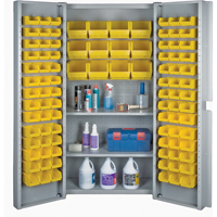 Armoires &agrave; combinaison &agrave; portes creuses a/bacs, 38" la x 24" p x 72" h, Gris Helyx Safety & Industrial Supplies