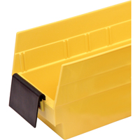 Bacs de rangement pour tablettes - Porte-&eacute;tiquettes de forme allong&eacute;e Helyx Safety & Industrial Supplies