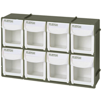 Heavy-Duty Tilt Bin, 11-3/4" W x 2-3/4" D x 7-7/8" H, 8 Drawers Helyx Safety & Industrial Supplies