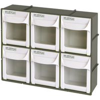 Heavy-Duty Tilt Bin, 11-3/4" W x 3-1/2" D x 9-3/4" H, 6 Drawers Helyx Safety & Industrial Supplies