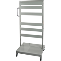 Mobile Tilt Bin Rack - Cart Only, Double-sided, 26-1/4" W x 22" D x 57-1/2" H Helyx Safety & Industrial Supplies