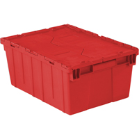 Contenants de distribution Flipak en plastique poly&eacute;thyl&egrave;ne (PE), 21,9" x 15,2" x 9,3", Rouge Helyx Safety & Industrial Supplies