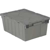 Contenants de distribution Flipak en plastique poly&eacute;thyl&egrave;ne (PE), 21,9" x 15,2" x 9,3", Gris Helyx Safety & Industrial Supplies