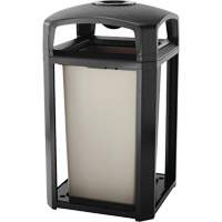 Cendrier et corbeille pour d&eacute;chets de s&eacute;rie classique de s&eacute;rie Landmark, Plastique, Capacit&eacute; 50 gal. US, Hauteur 46-1/2" Helyx Safety & Industrial Supplies