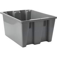 Caisse-palette empilable et emboîtable, 10" x 15,5" x 19,5", Gris Helyx Safety & Industrial Supplies