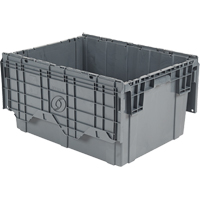 Contenants de distribution Flipak en plastique poly&eacute;thyl&egrave;ne (PE), 39" x 14" x 13", Gris Helyx Safety & Industrial Supplies