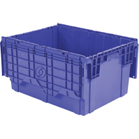 Contenants de distribution Flipak en plastique poly&eacute;thyl&egrave;ne (PE), 27,9" x 20,9" x 15,2", Bleu Helyx Safety & Industrial Supplies