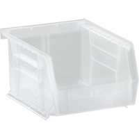 Bac transparent ultra empilable & suspendable, 4-1/8" la, 3" h x 5-3/8" p, Transparent Helyx Safety & Industrial Supplies