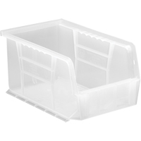Clear-View Ultra Stack & Hang Bin, 6" W x 5" H x 9-1/4" D, Clear Helyx Safety & Industrial Supplies