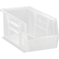 Clear-View Ultra Stack & Hang Bin, 5-1/2" W x 5" H x 10-7/8" D, Clear Helyx Safety & Industrial Supplies