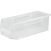 Clear-View Ultra Stack & Hang Bin, 5-1/2" W x 5" H x 14-3/4" D, Clear Helyx Safety & Industrial Supplies
