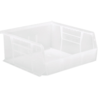 Bac transparent ultra empilable & suspendable, 11" la, 5" h x 10-7/8" p, Transparent Helyx Safety & Industrial Supplies