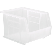Clear-View Ultra Stack & Hang Bin, 8-1/4" W x 7" H x 10-3/4" D, Clear Helyx Safety & Industrial Supplies