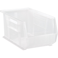 Clear-View Ultra Stack & Hang Bin, 8-1/4" W x 7" H x 14-3/4" D, Clear Helyx Safety & Industrial Supplies