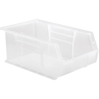 Clear-View Ultra Stack & Hang Bin, 8-1/4" W x 6" H x 13-5/8" D, Clear Helyx Safety & Industrial Supplies