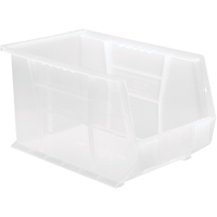 Clear-View Ultra Stack & Hang Bin, 8-1/4" W x 8" H x 13-5/8" D, Clear Helyx Safety & Industrial Supplies