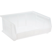Clear-View Ultra Stack & Hang Bin, 16-1/2" W x 7" H x 14-3/4" D, Clear Helyx Safety & Industrial Supplies