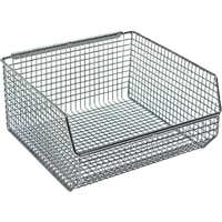 Bacs en fil m&eacute;tallique empilables et suspendables Helyx Safety & Industrial Supplies