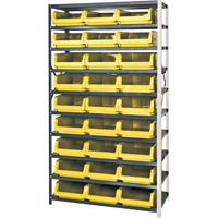Shelving Unit with Stacking Bins, Steel, Magnum Bin, 650 lbs. Capacity, 42" W x 76" H Helyx Safety & Industrial Supplies